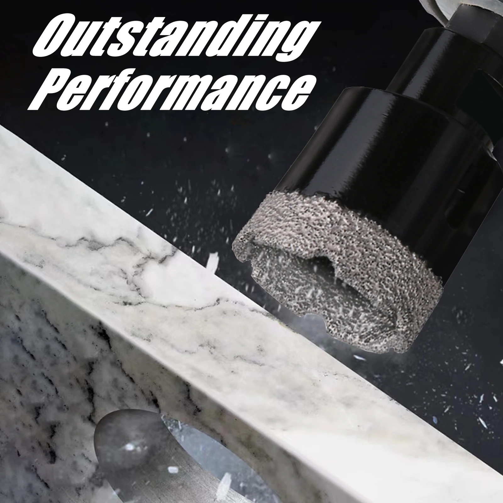 Бесплатная доставка 1 шт. резьба M14 сухое вакуумное сверло с алмазным напылением