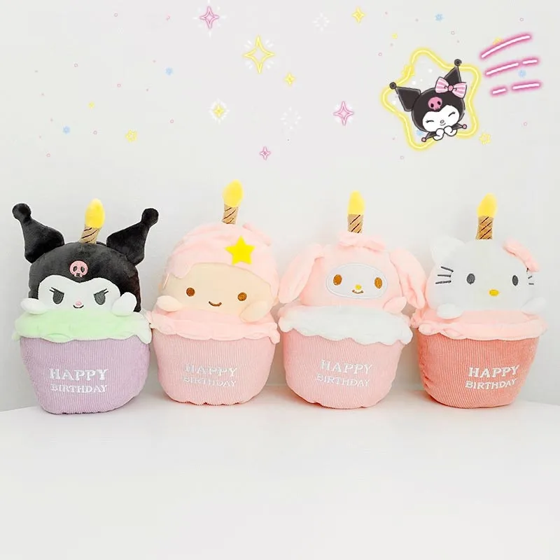 

Sanrio Cute Soft Plush Stuffed Kawaii Kuromi My Melody Cinnamoroll Pom Pom Purin Hello Kitty Doll Kids Girls Gift Toys