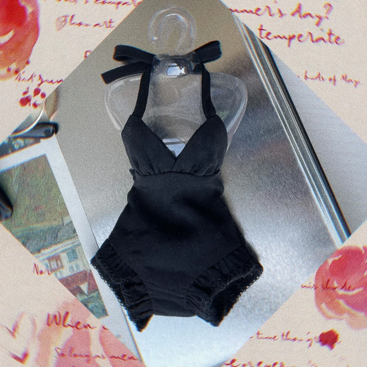 

Летняя одежда Blythe черный купальник бикини цельный корсет 1/6 30 см bjd игрушка (подходит для Pullip,Ob24, Licca)464306