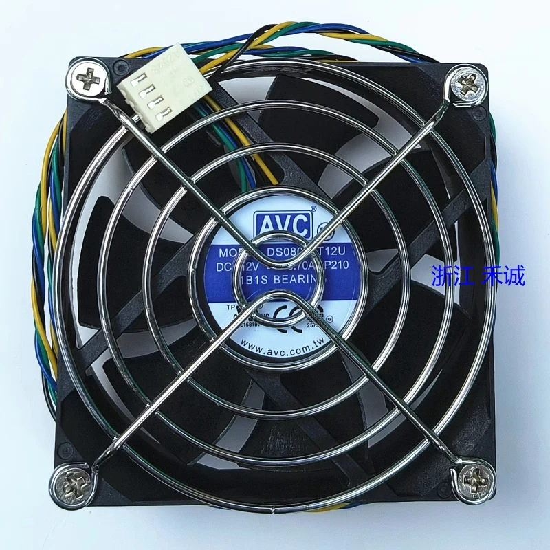 Новый вентилятор DS08025T12U 12 В 0.70A 8025 8 см 4-проводной охлаждения шасси с