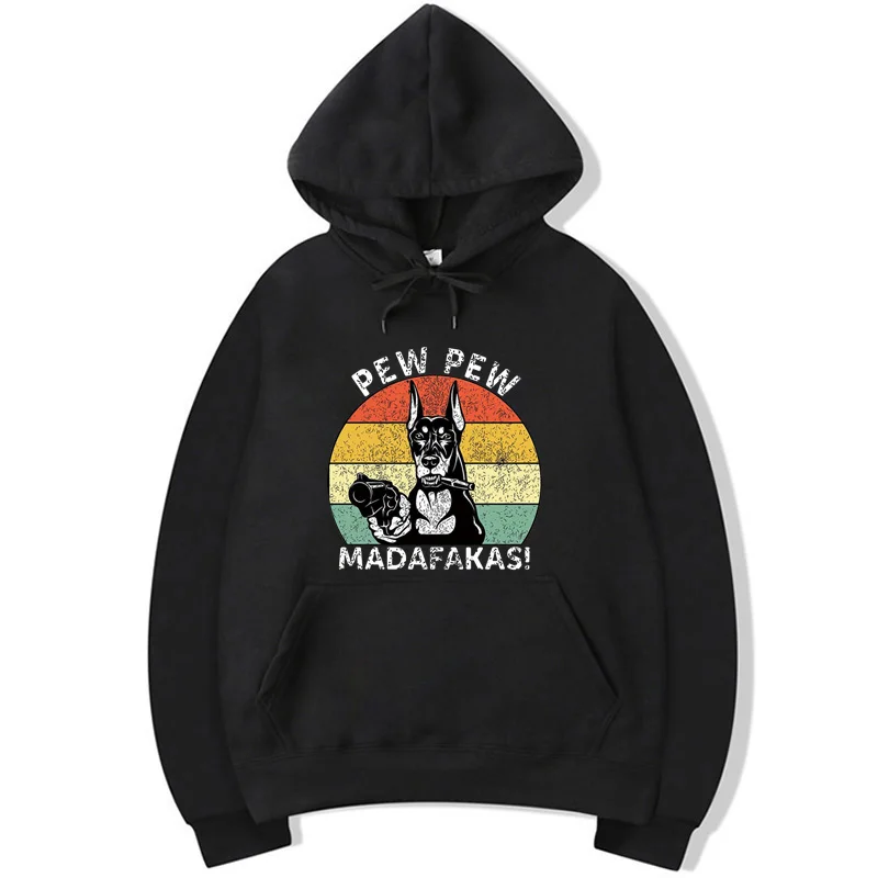 

XIN YI Fashion Brand Men Hoodies funny dog Printing Spring Autumn loose Male hip hop Hoodies tops man pullover men streetwear