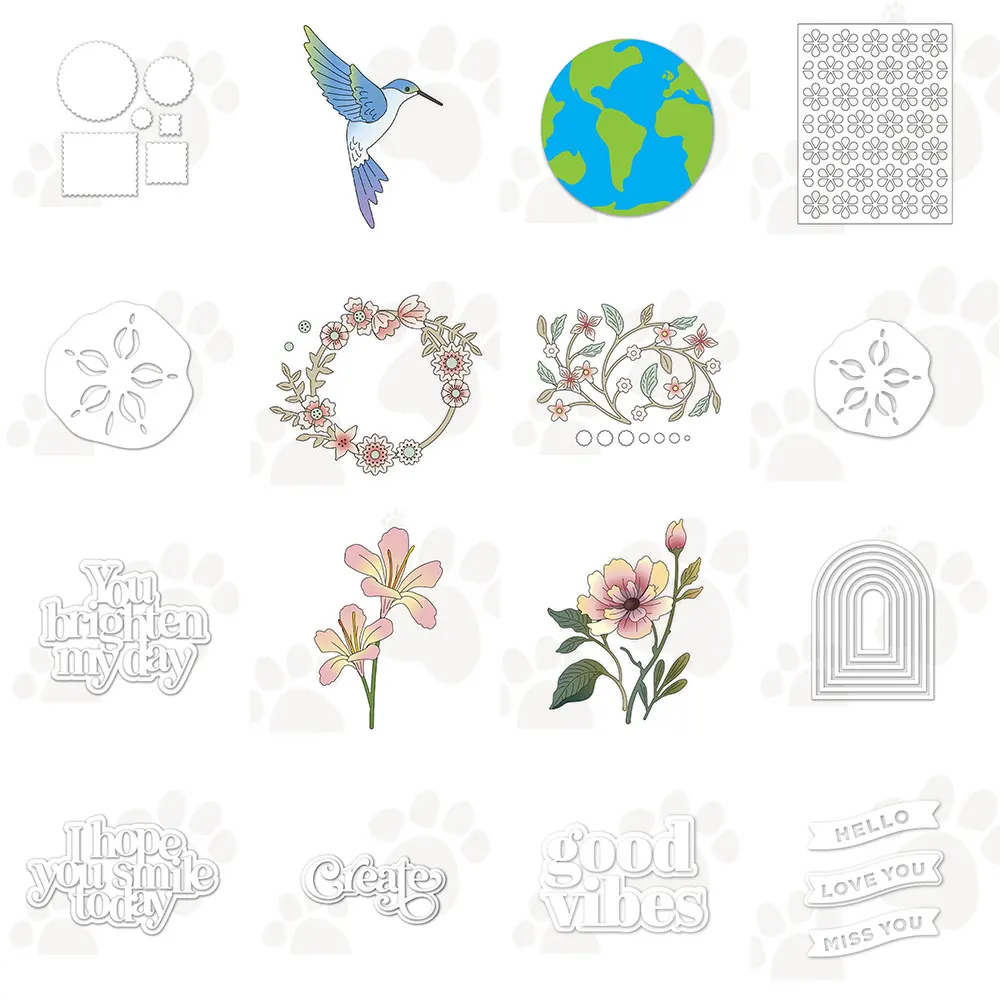 Металлические штампы 2024 новые поступления принадлежности для изготовления Hello