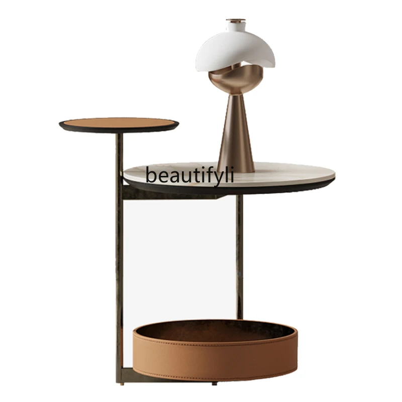 

Итальянский минималистичный каменный столик yj, боковой столик, современный минималистичный гостиной, маленький круглый боковой столик