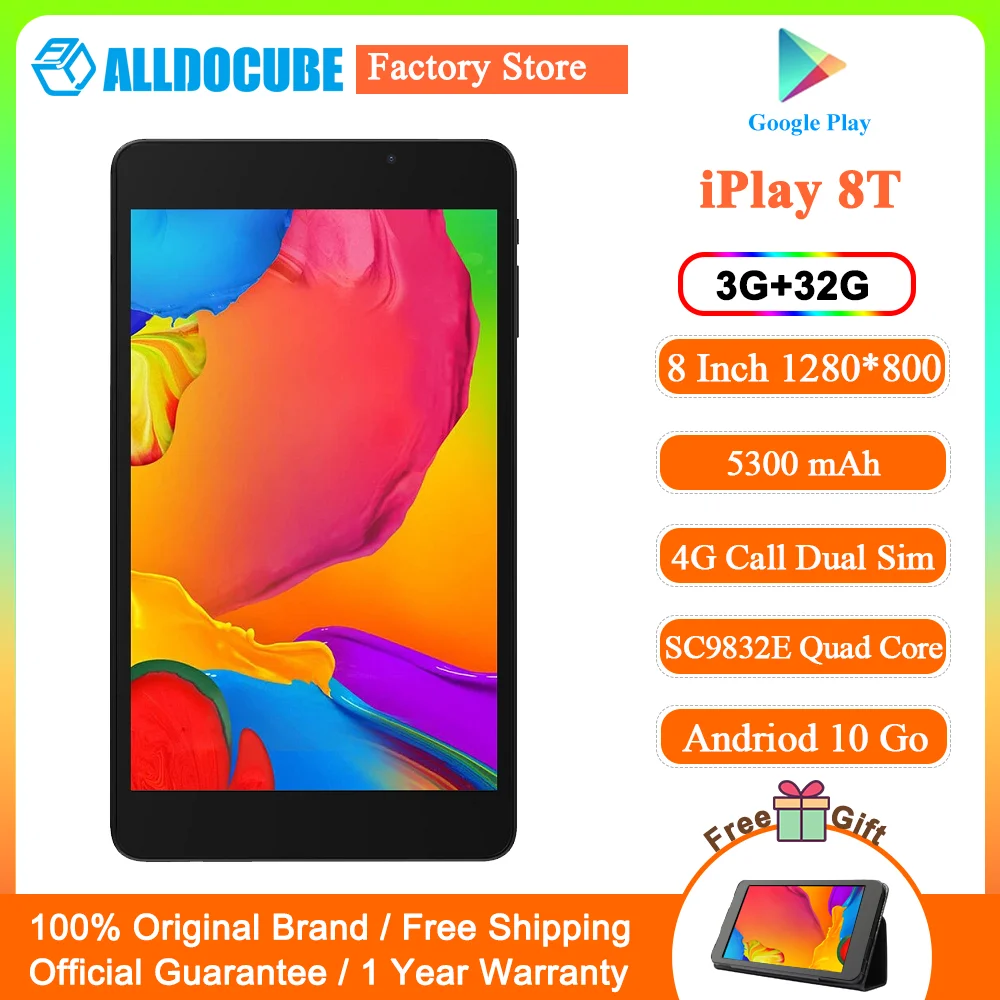 

Alldocube iPlay 8T Tablet PC 8 inch Android 11 3GB RAM 32GB ROM Wi-Fi & 4G Phone Call LTE Kids Tablet PC