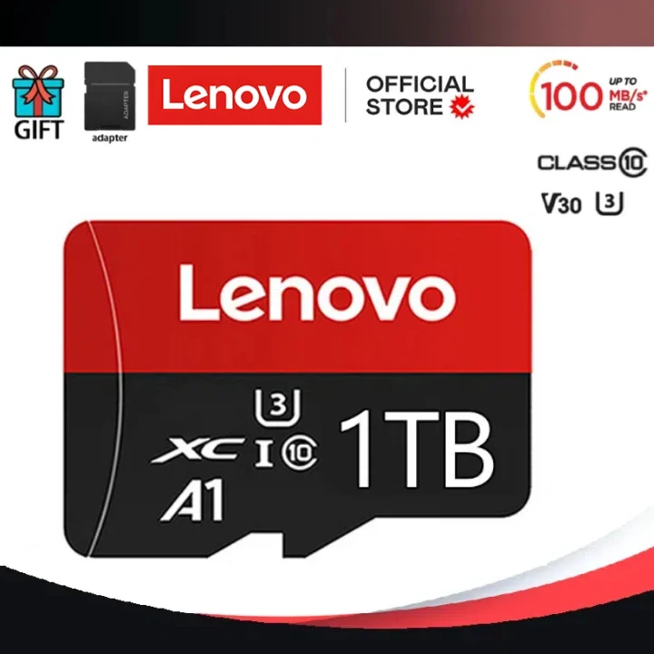 Фото Оригинальная карта памяти Lenovo 1TB 2TB Micro TF SD, высокоскоростная карта памяти A2 V60, 128G, 256 ГБ, 512 ГБ для Nintendo Switch Ps4, Ps5, игровая SD-карта №1