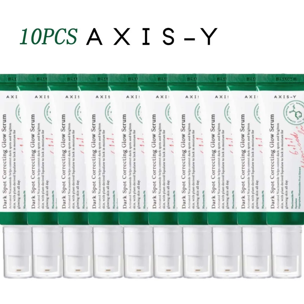 

10PCS Axis-Y Dark Spot Correcting Glow Serum 50ml Improves Dull Skin Face Brightening Serum Lightens Soothes Korea Skincare