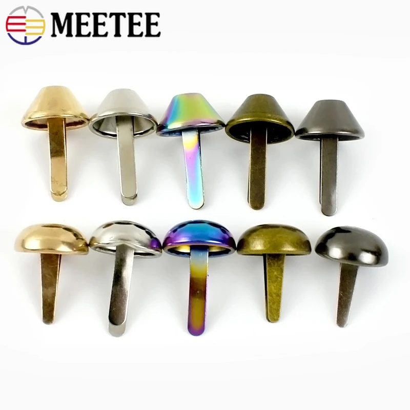 

Металлическая заклепка 10/12/15 мм, гвозди с двумя ногами, внутренняя защита, декоративные застежки, аксессуары для ремонта кожи своими руками