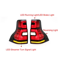 led tail lights for toyota prado taillight 2010 2016 car accessories drl turn signal lamps fog brake reversing