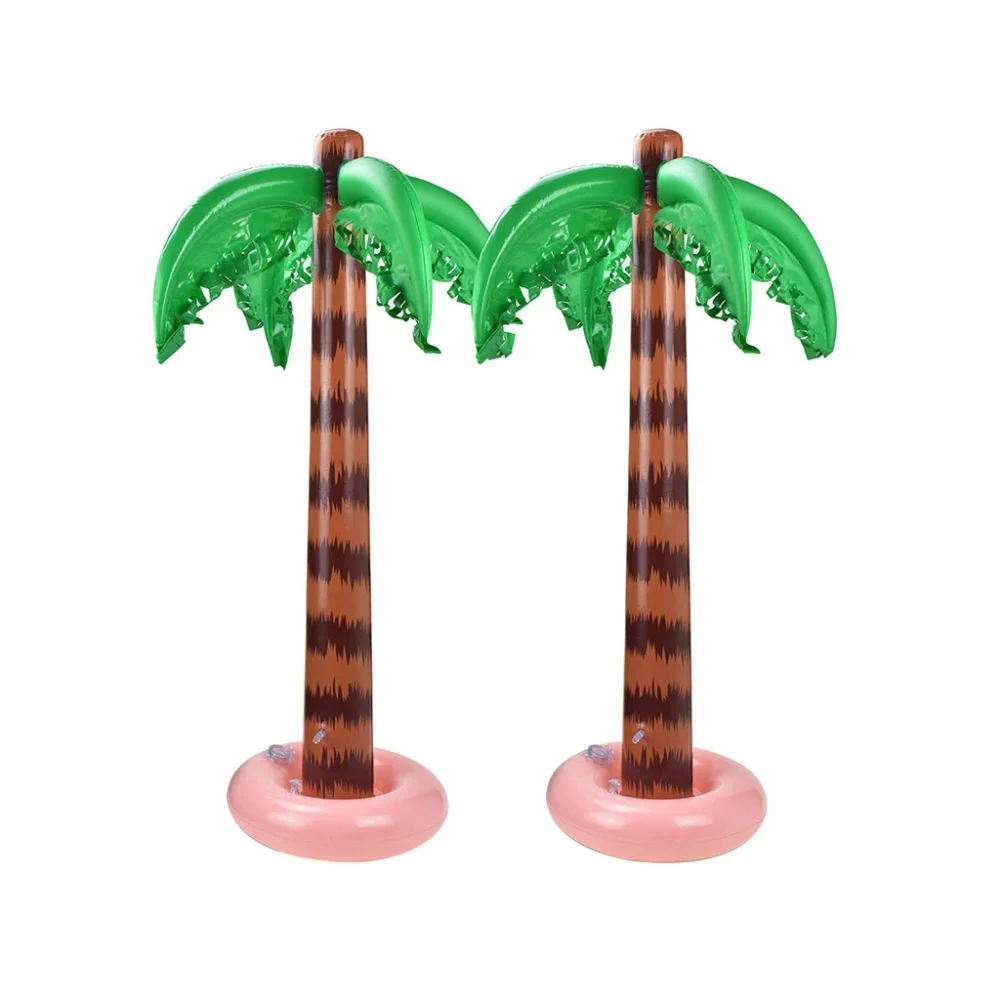 

1/2pc Air Inflatable Palm Trees PVC Blow Up Hawaiian Tropical Toys Children's Holiday Birthday Party Photo Props Supplies 90cm