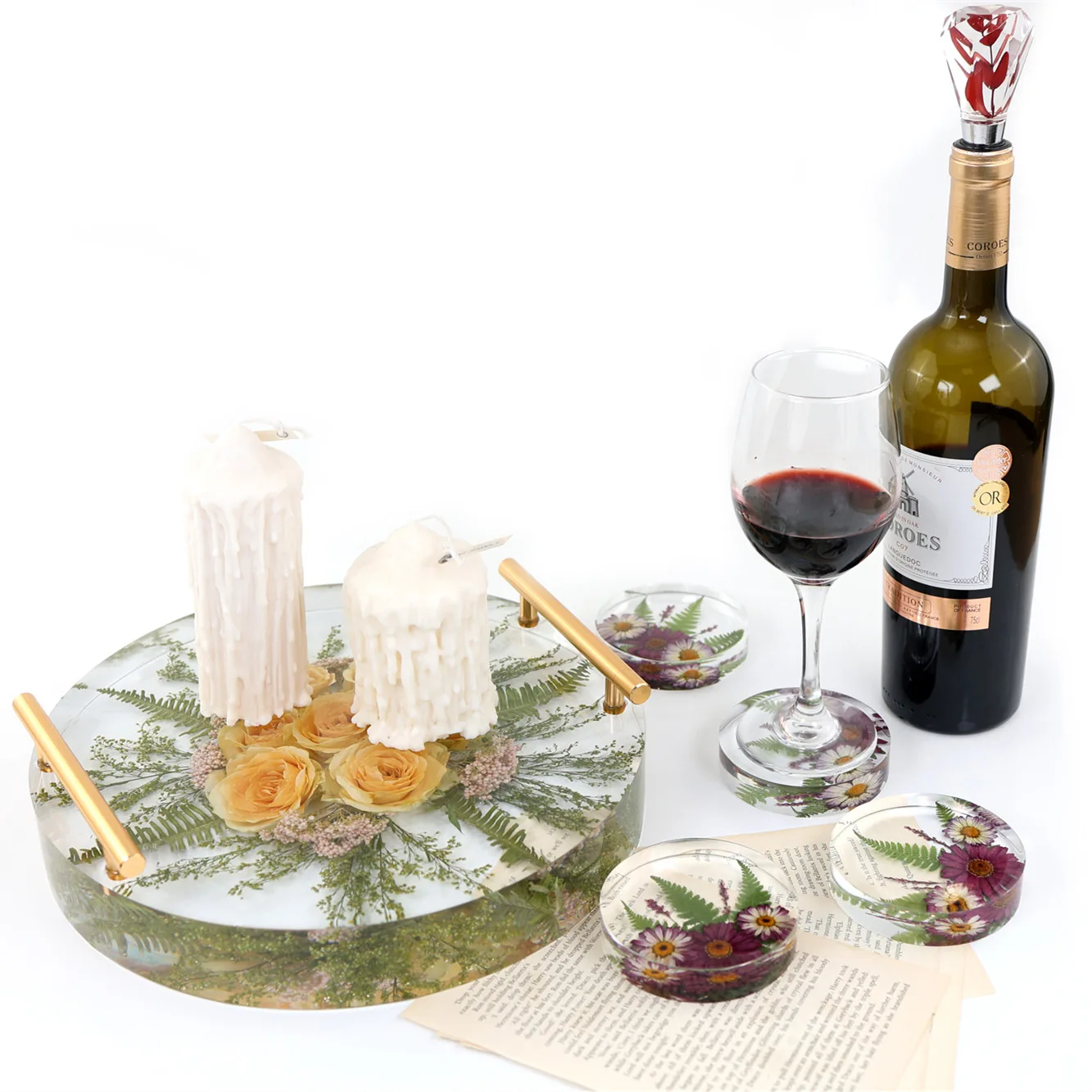 

Подставка под стаканы, настольное украшение, держатель для чайной чашки, зеркальная фотокруглая зеркальная подставка