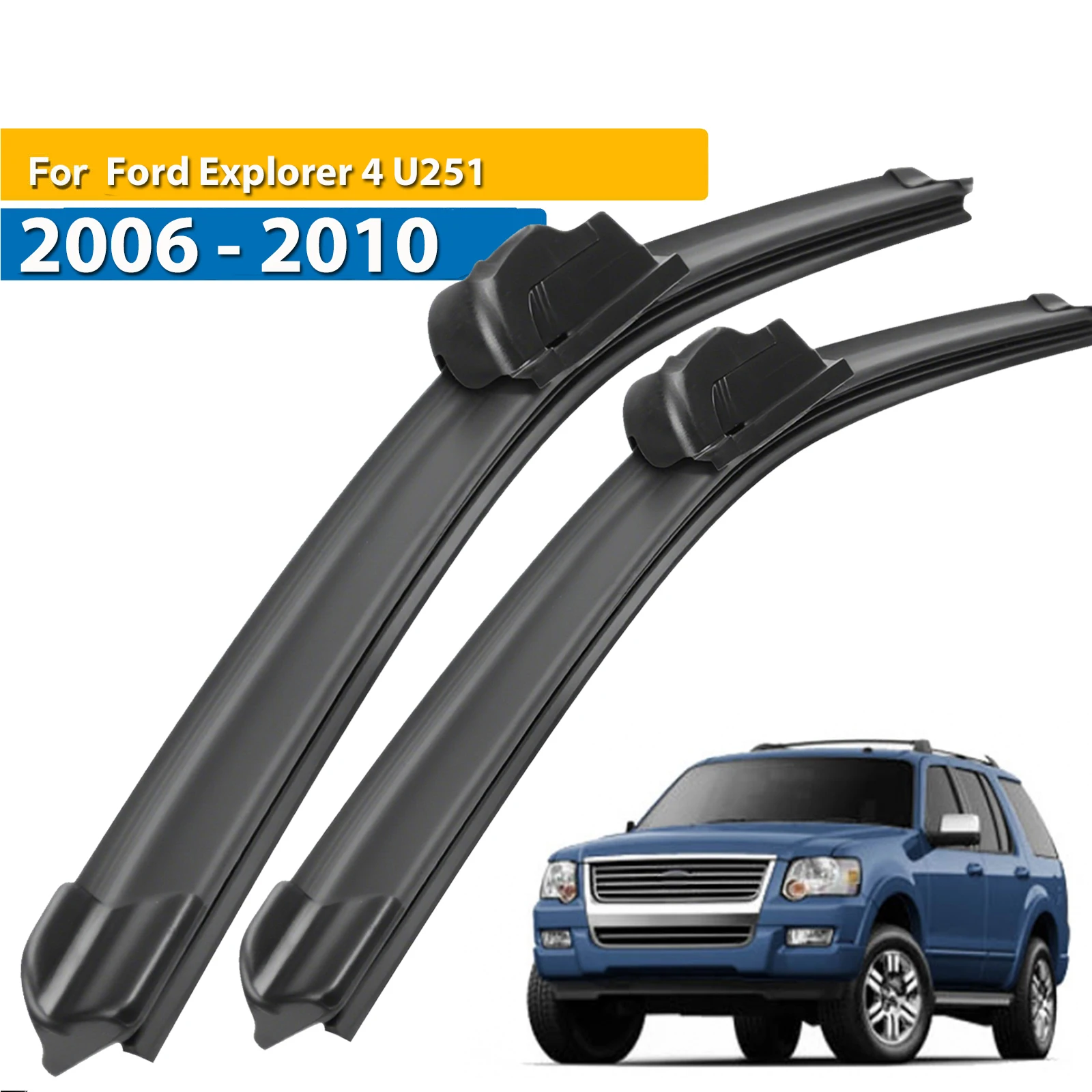 

Передние щетки стеклоочистителя Erick's LHD для Ford Explorer 4 U251 2006-2014, лобовое стекло, лобовое стекло, автомобильные щетки от дождя 21 "+ 21"