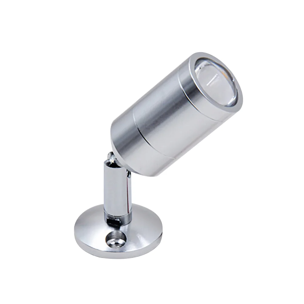 

1 шт. креативный вращающийся прожектор для торгового центра, стеклянный шкаф, дисплей, прожектор, серебристый