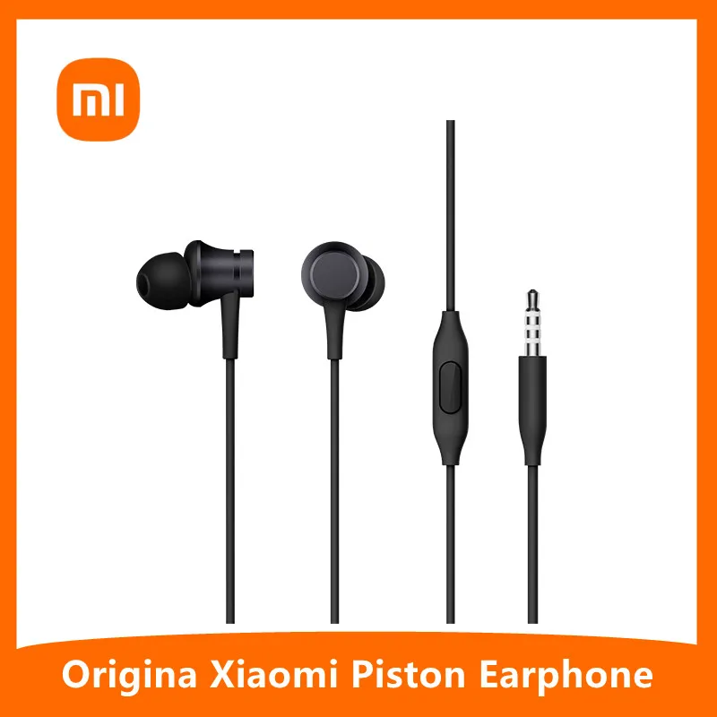 Оригинальные наушники Xiaomi Piston 3 проводные с басами 5 мм спортивные