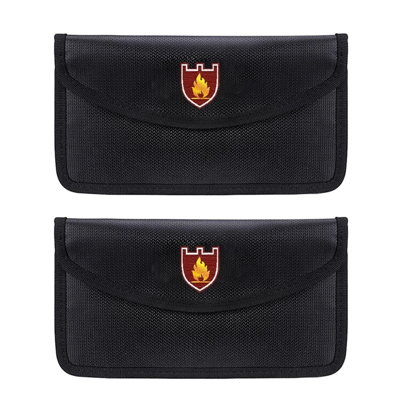 2 шт. портативная огнеупорная и водонепроницаемая сумка-конверт для документов