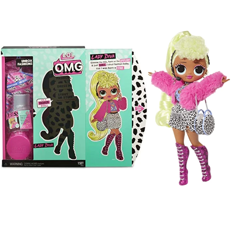 

Genuine In Stock LOL Surprise OMG Lady Diva Fashion Doll 20 Surprises 1Set/Ensemble Action Figure Model Toy Hobby Gift