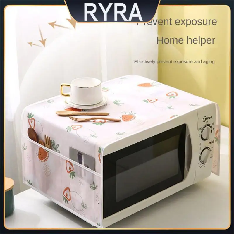 

Dust Proof Oven Cover Waterproof Oil Proof Microwave Cover Moisture-proof Beautiful Printed Microwave Dust Cover Dustproof