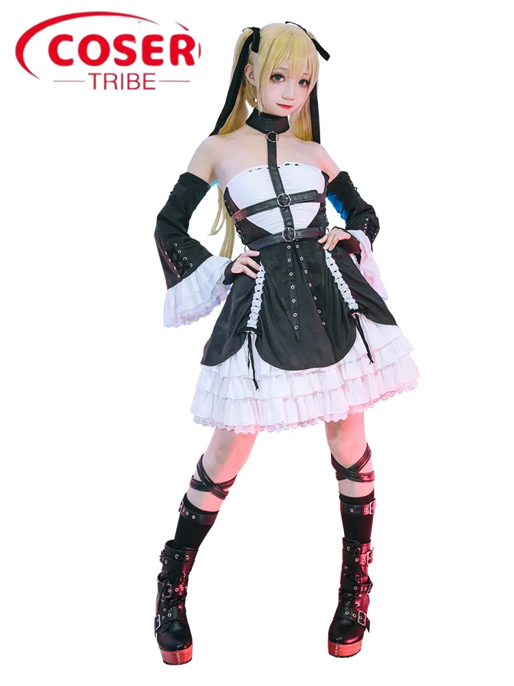 

COSER TRIBE Anime Game Azur Lane Enmity Marie Rose Halloween Carnival Role CosPlay Costume Complete Set