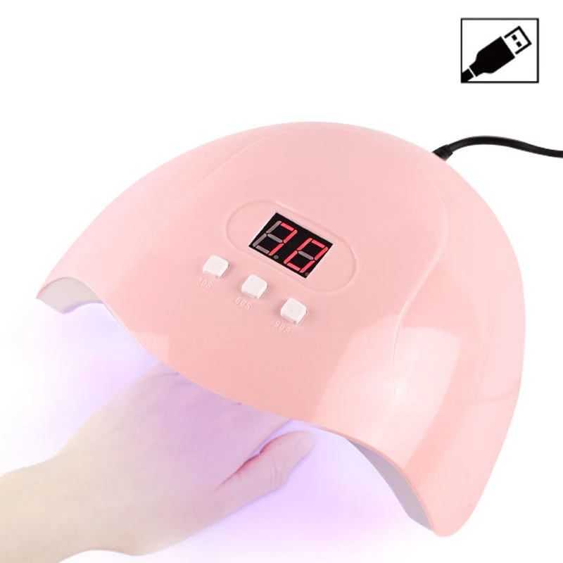 

54W Nail Dryer 18 LEDs Nail Lamp UV Lamp for Curing All Gel Nail Polish With Motion Sensing Manicure Pedicure Salon Tool