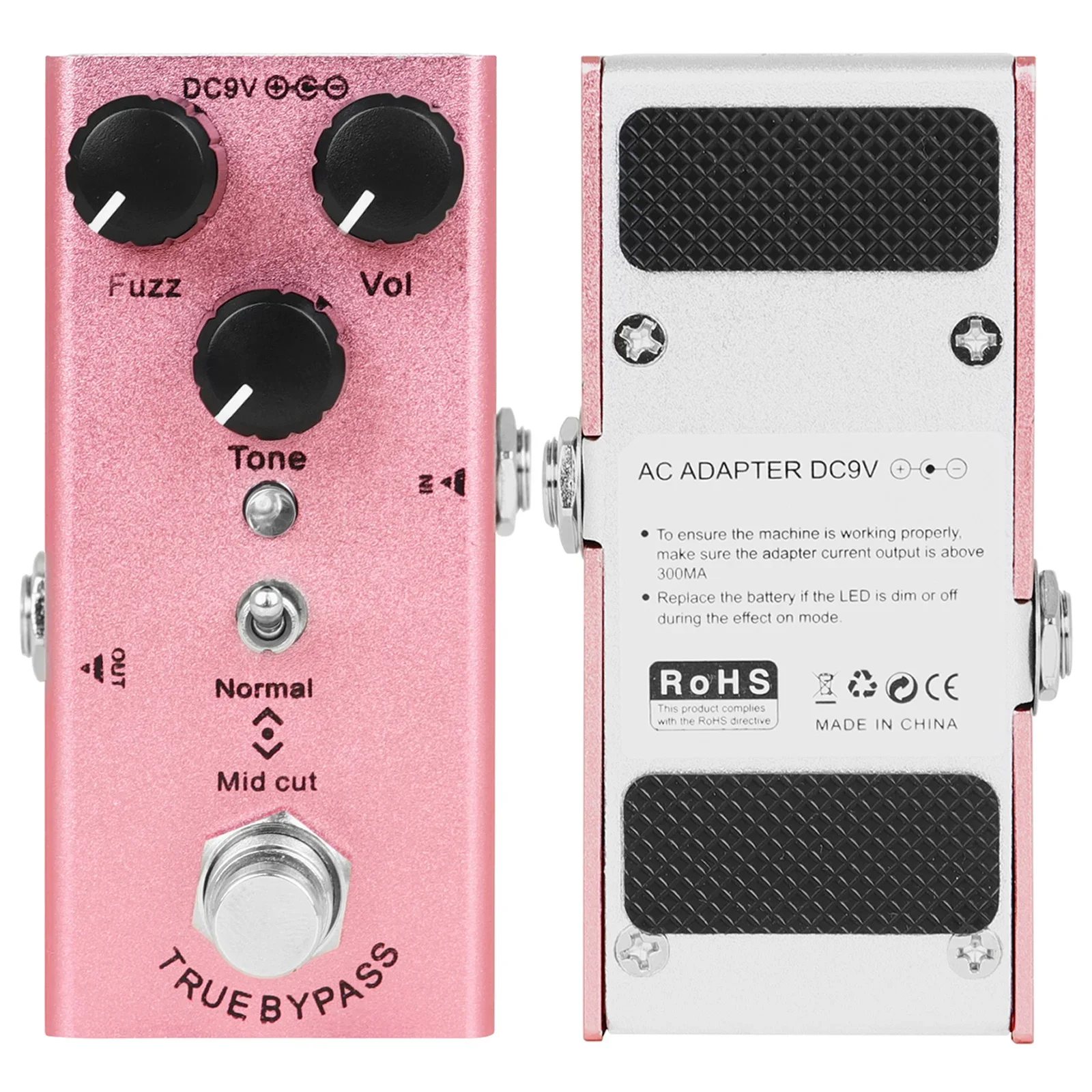 IRIN педаль эффектов для электрогитары FUZZ EF-12 Mini Single Fuzz Effect True Bypass корпус из