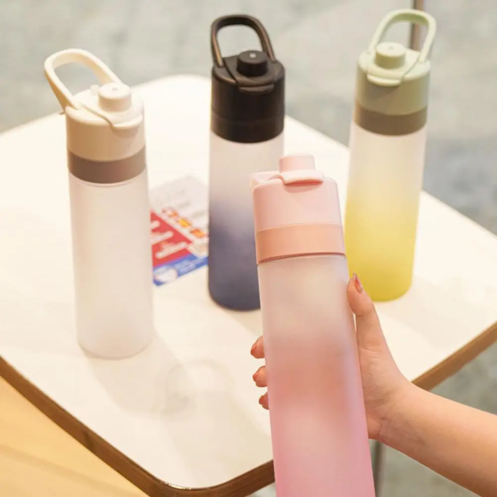 

Frosted Gradient Outdoor And Home Sports Water Cup Girl Summer Portable Cup Plastic Water Fashion Water Casual Bottle Boy N7N6