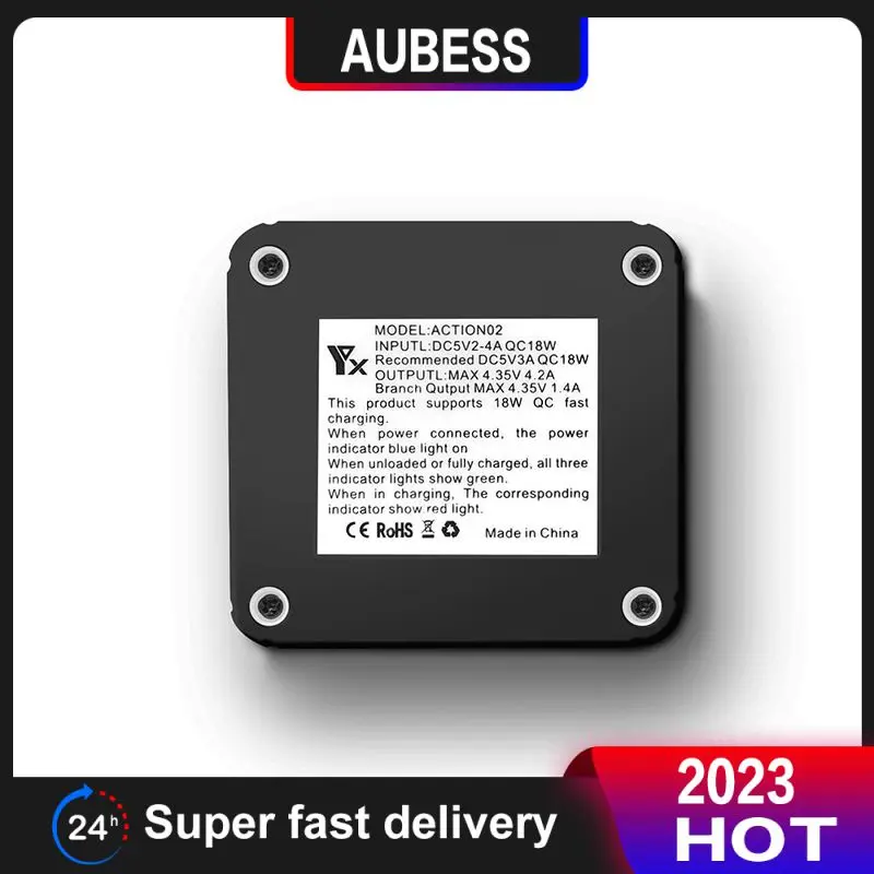 

Fast Charge Storage Charging Box Lithium Battery Multi Battery Charger Triple Charger Sports Camera Accessories 5v3a Type-c 1pc