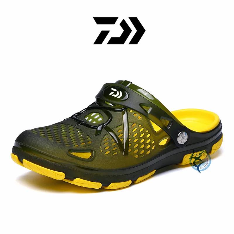 

2022 New Style Yamato Men's Fishing Sandals Outdoor High Quality Ripped Shoes Rubber Shoes EVA Soft Bottom Outdoor Fishing Shoes