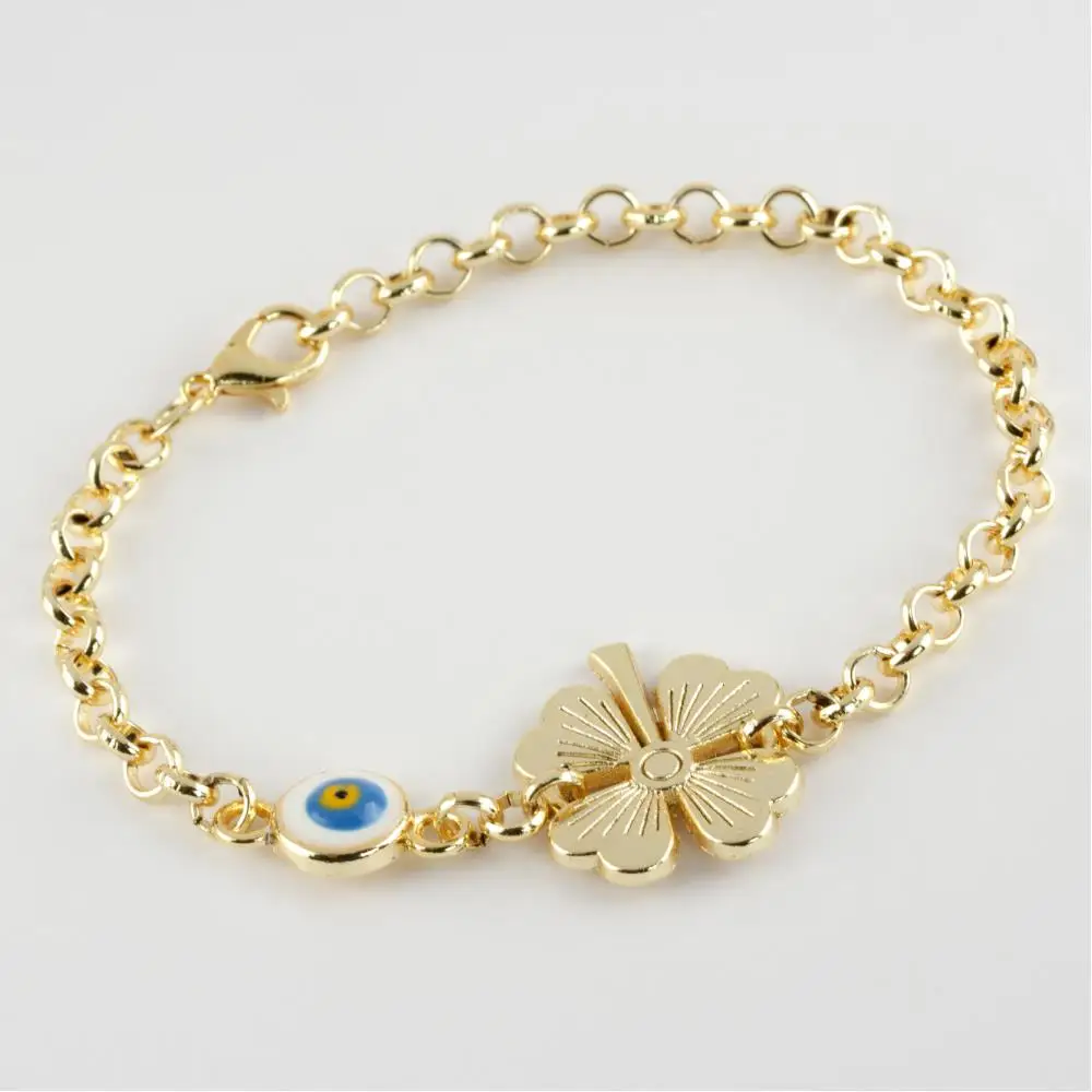 

Clover & figured chain bracelet