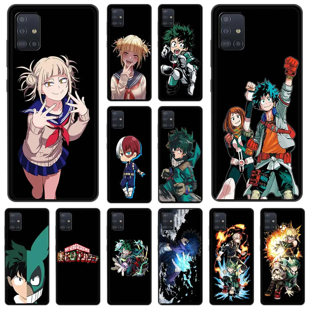 

Cartoon My Hero Academia Anime Phone Case For Samsung Galaxy A51 A71 A21S A12 A11 A31 A41 A72 A01 A03s A52 A32 A22 A13 5G Cover