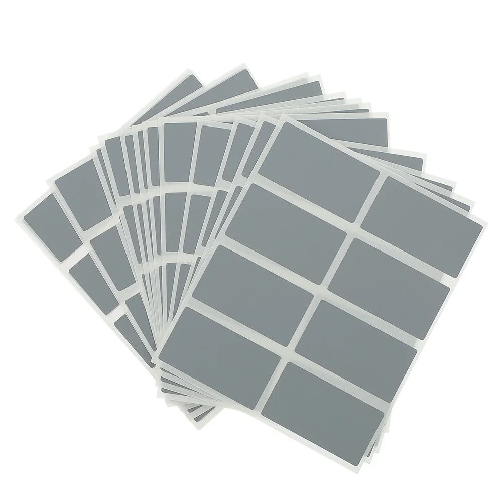 

200 Pcs Scratch Card Stickers Off Labels DIY Peel Decal Rectangular Blank Cards