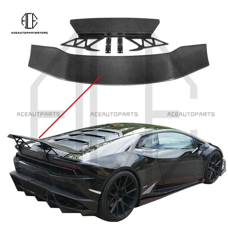 Задний спойлер из настоящего углеродного волокна для Lamborghini Huracan LP610 LP580 EVO DMC Style GT