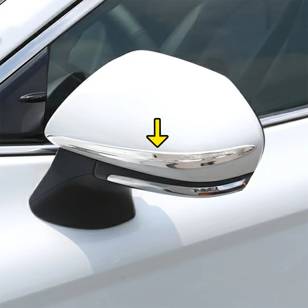 

Accessories For Toyota Avalon 2018 - 2022 Chrome Side View Wing Mirror Trim Moulding Sticker