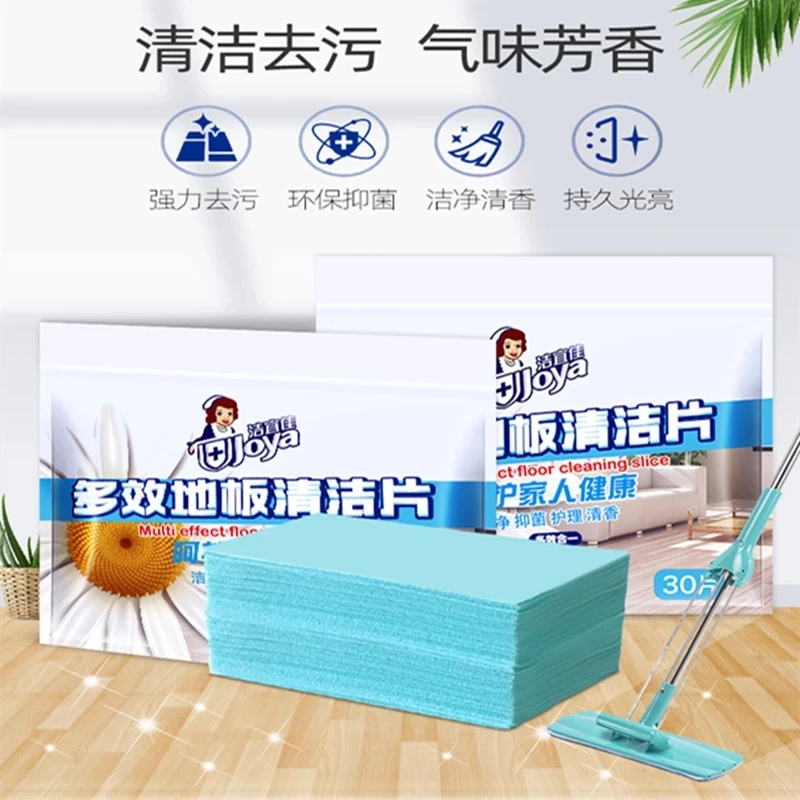 

Fresh Floor Cleaning Slice 30/60Pcs Floor Cleaning Dissolvable Paper Cleaner Portable Remove Dirt for Home Kitchen