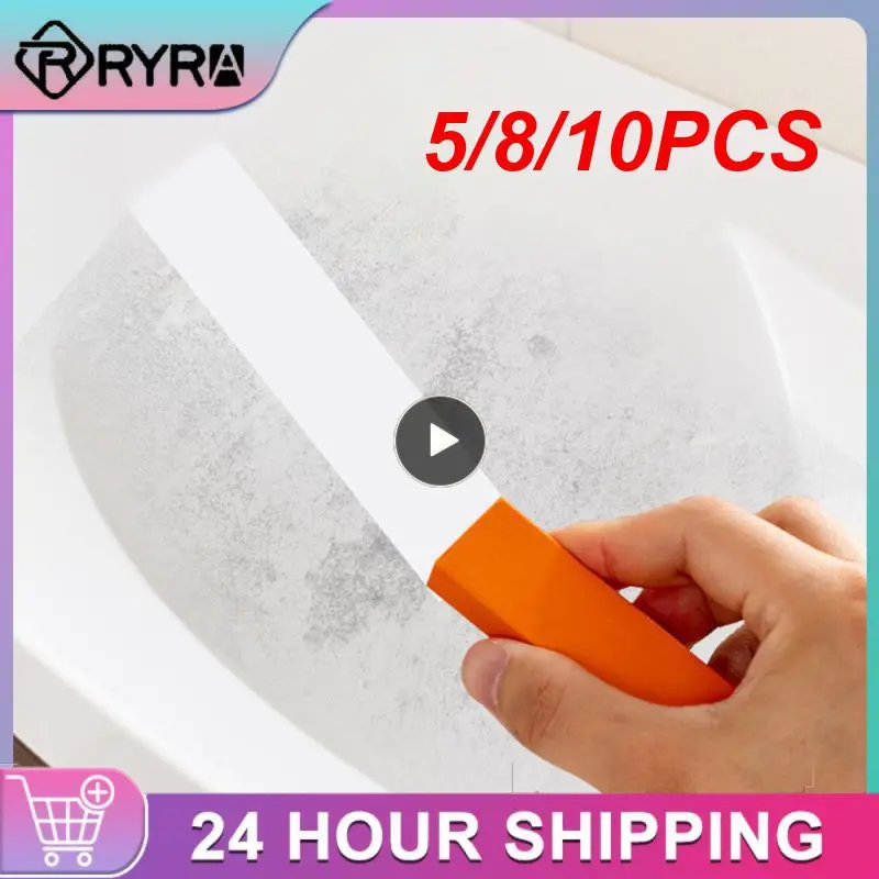 

5/8/10PCS Don't Hurt The Glass Bathroom Cleaning Durable Descaling And Wiping Easy To Use Anti-rust Brush Rust Prevention