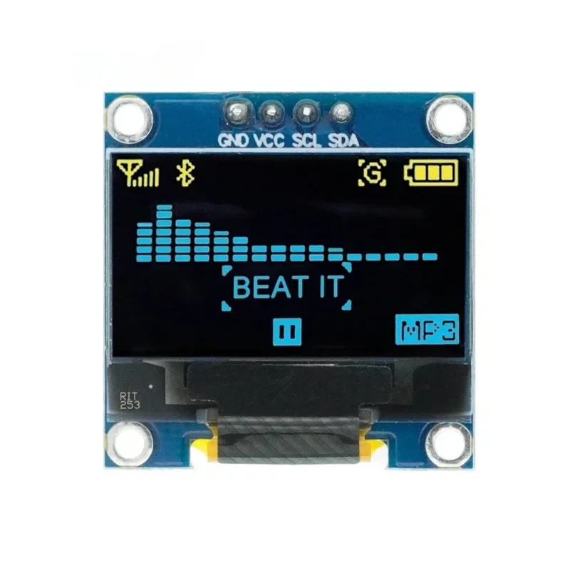 0 96-дюймовый oled-дисплей 1315 драйвер Gnd Vcc Iic I2c разрешение 128x64 интегральные схемы для