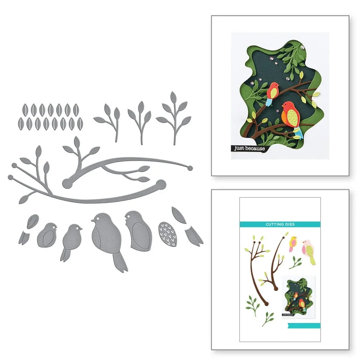 2024 июня Новые штампы для резки металла с выгравированными птицами ветки и листья