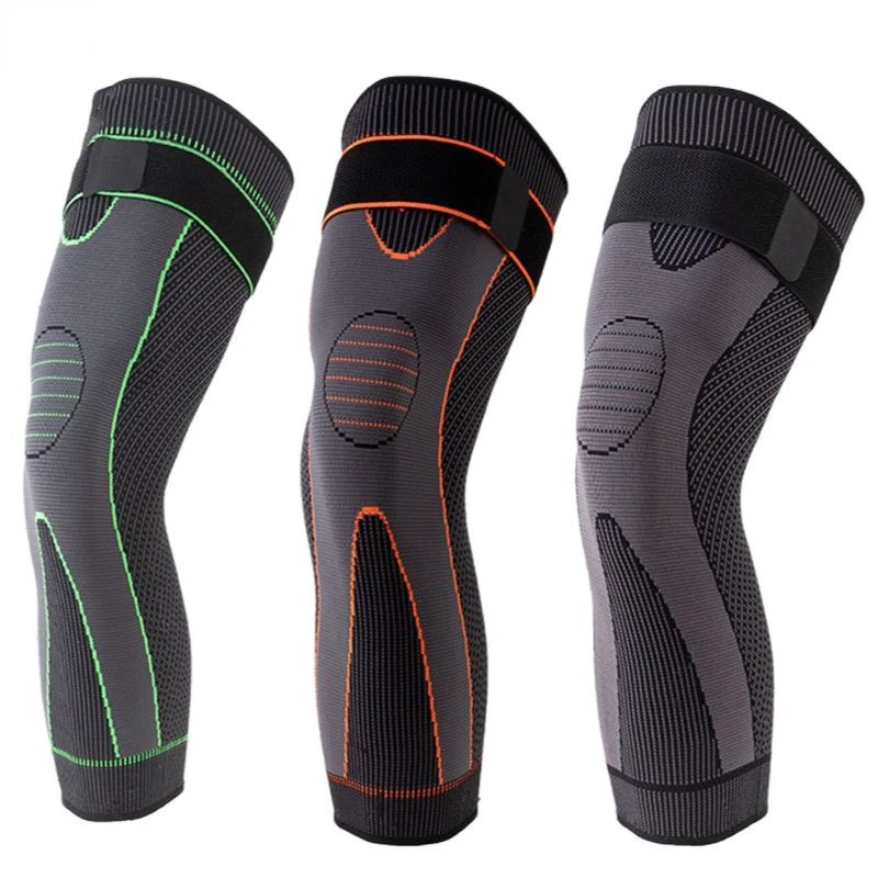 

Anti-Slip lengthen Knee Pad Long Leg Sleeve Bandage Compression Knee Brace Running Sports Warmth Leg Elastic Knee Protector