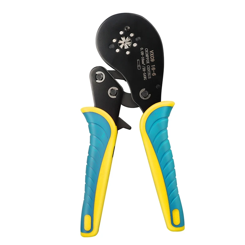 

1 PCS VXC9 16-6 Crimping Pliers Tubular Terminal Crimping Tools Electrical Pliers 0.08-16Mm² Yellow