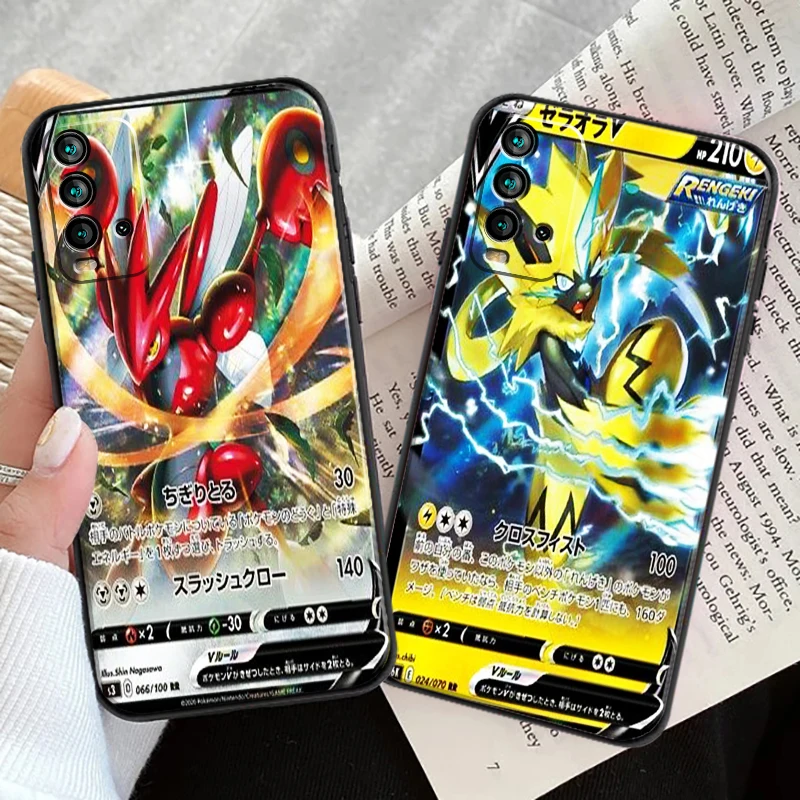 

Pokémon Flash Card Phone Cases For Xiaomi Redmi Redmi 7 7A Note 8 Pro 8T 8 2021 8 7 7 Pro 8 8A 8 Pro Carcasa Funda Soft TPU