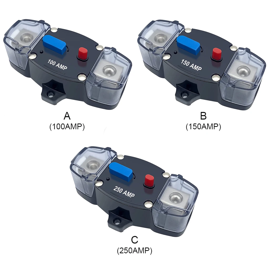 

Автомобильный Автоматический выключатель 12-48 В с ручным сбросом, водонепроницаемый корпус, защита от перегрузки, Встроенный держатель предохранителя, высокая чувствительность