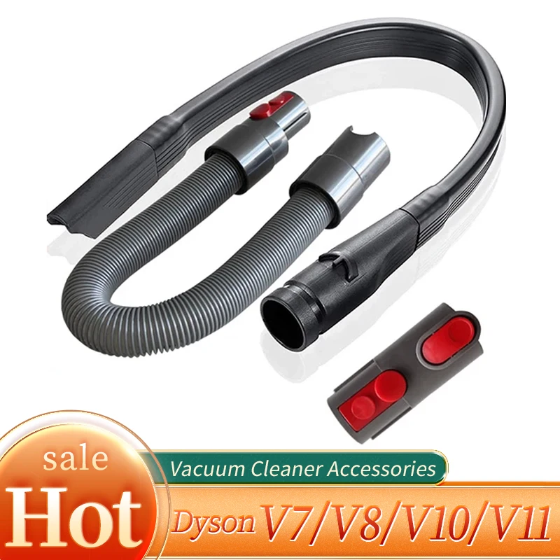 

Гибкий щелевой адаптер для инструмента, комплект шлангов для пылесоса Dyson V8 V10 V7 V11 V12 V15, как подключение и удлинение