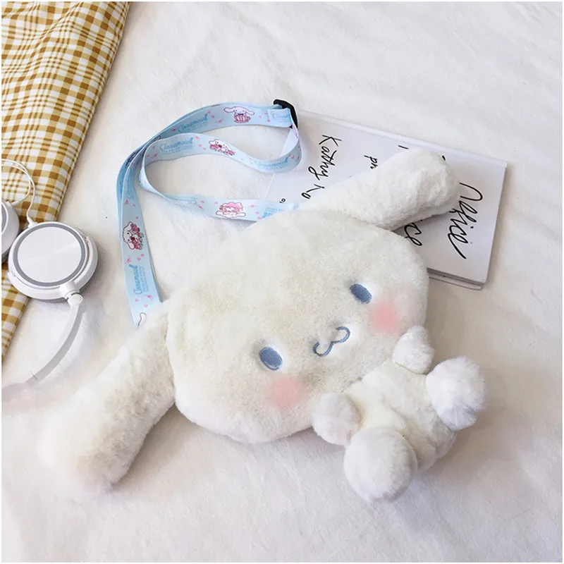 

Women cute handbag female personality large capacity messenger backpack Japanese one-shoulder plush bag