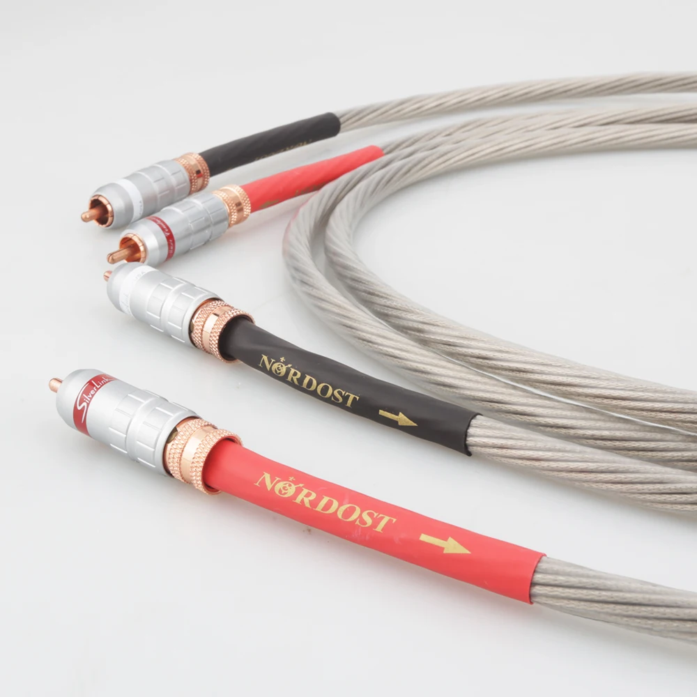 

High Quality HI-End Odin Silver Plated RCA Interconnect Cable RCA to RCA Audio Cable Analogue Cable phono Cable For CD AMP