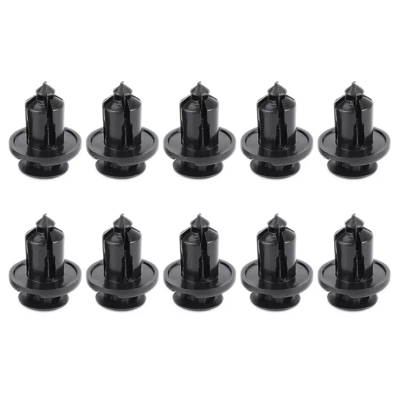 

10 Pcs Packed Black Insight Front Bumper Locking Hooks & Clip Fastener Push Latch Rivet Trim Rivet For Accord