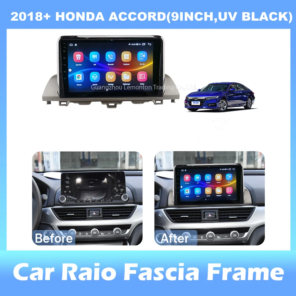 

9-inch 2din Car Radio Dashboard For HONDA ACCORD 2018+ Stereo Panel, For Teyes Car Panel With Dual Din CD DVD Frame