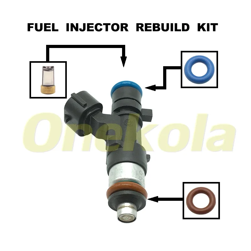 Fuel Injector Seal O-Ring Kit Seals Filters for 0280158026 2004-2005 Volkswagen Beetle 2.0L 06A906031BS