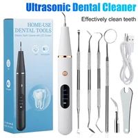 ultrasonic dental cleaning teeth whiten oral irrigator tooth tartar remover coffee tobacco stains sonic dental calculus scaler