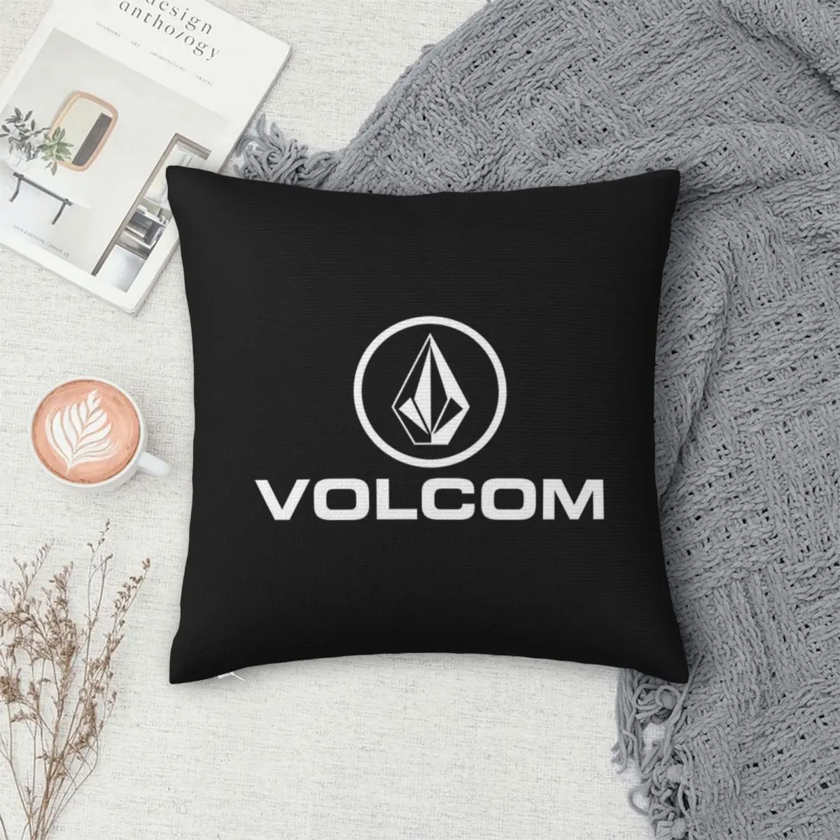 

Лучший простой текст Volcom, наволочка с белым круглым логотипом, наволочки для подушек, удобные декоративные подушки для дивана