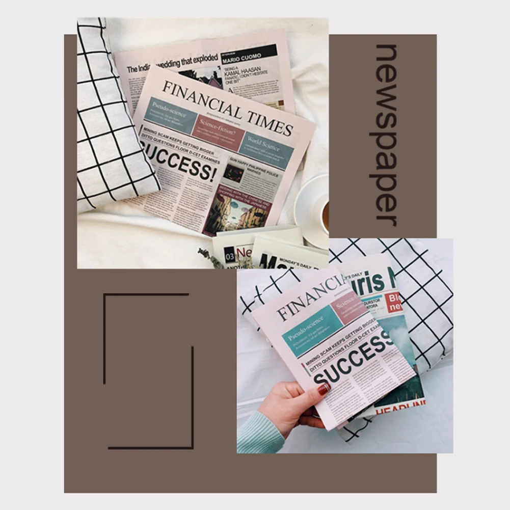 Ностальгическая английская газета в винтажном стиле для реквизиты фона