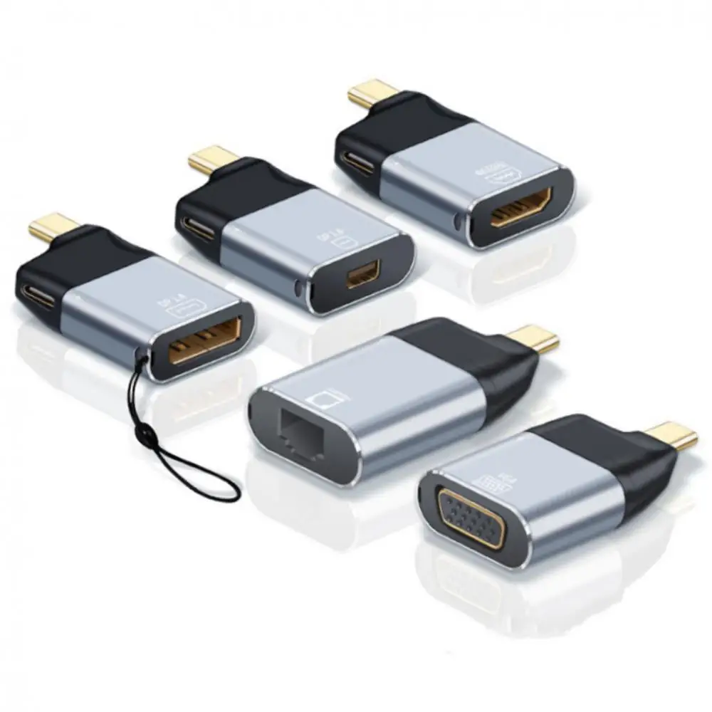 

Обновленный Переходник USB C на HDMI-совместимый Dp Mini Dp Vga USB Type C PD 100 Вт кабель 4K конвертер для Samsung Huawei