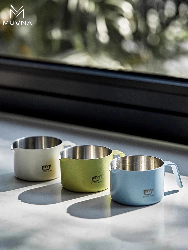 Мерная чашка для кофе эспрессо из нержавеющей стали с ручкой 100 мл